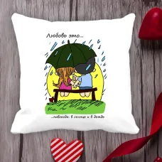 Подушка з принтом Love is Подушка з принтом Love is