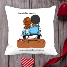 Подушка з принтом Love is Подушка з принтом Love is