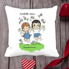 Подушка з принтом Love is Подушка з принтом Love is