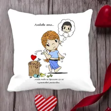 Подушка з принтом Love is Подушка з принтом Love is