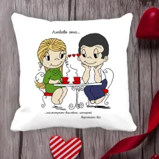 Подушка з принтом Love is Подушка з принтом Love is