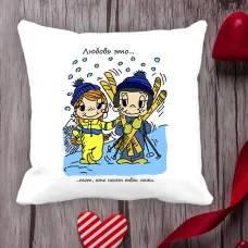 Подушка з принтом Love is Подушка з принтом Love is