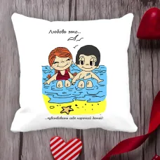Подушка з принтом Love is Подушка з принтом Love is