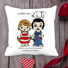 Подушка з принтом Love is Подушка з принтом Love is