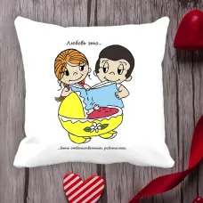 Подушка з принтом Love is Подушка з принтом Love is