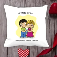 Подушка з принтом Love is Подушка з принтом Love is