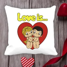 Подушка з принтом Love is 