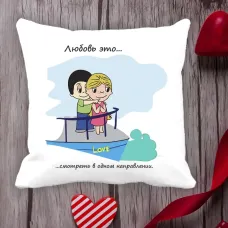 Подушка з принтом Love is Подушка з принтом Love is
