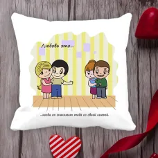 Подушка з принтом Love is Подушка з принтом Love is