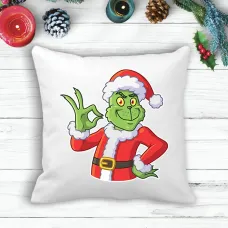 Подушка із новорічним принтом Грінч The Grinch Подушка із новорічним принтом Грінч The Grinch