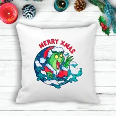 Подушка з новорічним принтом Грінч The Grinch 
