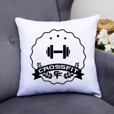Подушка декоративна з принтом Crossfit Push IT Білий Кавун П000630