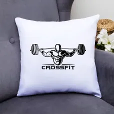Подушка декоративна з принтом Crossfit 7 Push IT Білий Кавун П000649