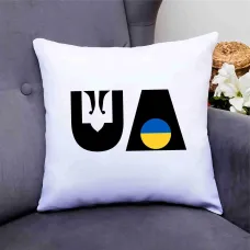 Подушка декоративна з патріотичним принтом Подушка декоративна з патріотичним принтом