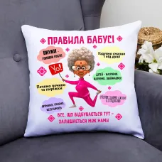 Подушка декоративна з принтом 
