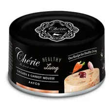 Корм вологий Cherie Healthy Living Chicken Mousse Pettric ніжний мус з курки та моркви 80 г Корм вологий Cherie Healthy Living Chicken Mousse Pettric ніжний мус з курки та моркви 80 г