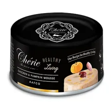 Корм вологий Cherie Healthy Living Pettric Мус з курки та гарбуза для кішок 80 г Корм вологий Cherie Healthy Living Pettric Мус з курки та гарбуза для кішок 80 г