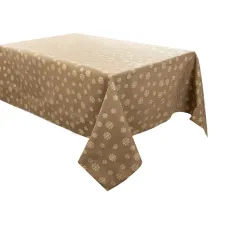 Кухонная скатерть на стол Lefard Karen Lurex teflon 160х240 см Коричневый (AL226683)