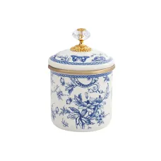Эмалированная банка Пионы обьемом 1.25 л с крышкой AL219559 Elmani