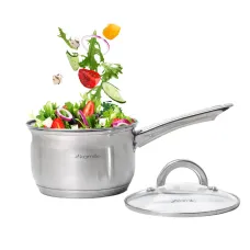 Кухонный ковш с из нержавеющей стали с крышкой 1.8л KL224977 Kamille Кухонный ковш с из нержавеющей стали с крышкой 1.8л KL224977 Kamille