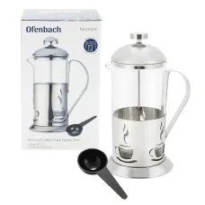 Заварник френчпресс с мерной ложкой 800ml для чая и кофе KL226217 Kamille