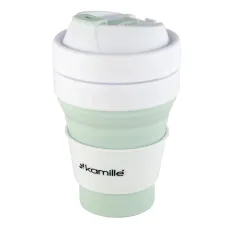 Термокружка складная из силикона Kamille 350 ml Зеленый (KL226312) Термокружка складная из силикона Kamille 350 ml Зеленый (KL226312)