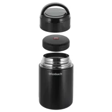 Термос пищевой для первых блюд Kamille KL226334 800 мл Черный