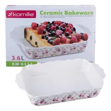 Форма для запекания 39,5x26x6,5 см керамическая Kamille KL226349 Форма для запекания 39,5x26x6,5 см керамическая Kamille KL226349