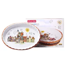 Форма для запекания керамическая 2.1л (33x24x4.5см) овальная с ротанговой корзинкой KL226353 Форма для запекания керамическая 2.1л (33x24x4.5см) овальная с ротанговой корзинкой KL226353