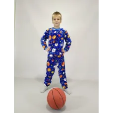 Піжама на хлопчика махрова Triko 38 Синій меланж (39660776-2)