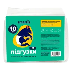 Подгузники Smartis для собак сук М 42,5х23 см 25-39 кг 10 шт