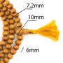 Чотки Сандал Білий Santalum Sandalwood Vajra 7.2 мм Південна Індія (27471)