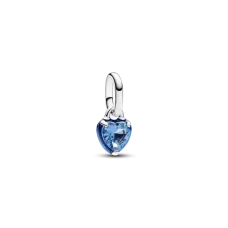 Серебряный шарм Голубое сердце No Brand ME