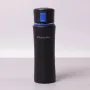Термос-пляшка Kamille 500 мл спортивна з нержавіючої сталі чорний/синій КМ-2066