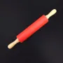 Скалка Мини силиконовая 30,5 см A-PLUS красная 98541