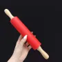 Скалка Мини силиконовая 30,5 см A-PLUS красная 98541