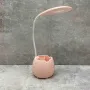 Настільна лампа акумуляторна LED з підставкою A-PLUS SST-813/1008808 рожева