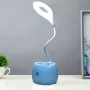 Настільна лампа акумуляторна LED з підставкою A-PLUS SST-813/1008808 блакитна