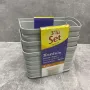 Набор корзинок серого цвета 3 шт 165*125*107 мм 1,5 л Ucsan plastik M-3928