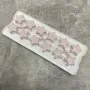 Форма для льоду Зірочки 26х10х4 см Akay Plastik AK-684 біла з рожевим