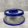 Вакуумна багаторазова кришка Vacuum Food Sealer 19 см A-Plus 0165 прозоро-синя