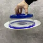 Вакуумна багаторазова кришка Vacuum Food Sealer 19 см A-Plus 0165 прозоро-синя