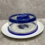 Вакуумна багаторазова кришка Vacuum Food Sealer 19 см A-Plus 0165 прозоро-синя
