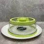 Вакуумна багаторазова кришка Vacuum Food Sealer 19 см A-Plus 0165 прозоро-салатова
