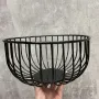 Кошик для фруктів Завиток-1 ART 25*25*14 см чорний 69854789/1003