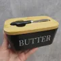 Маслянка керамічна з ножем матова 