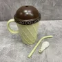 Чашка з кришкою та трубочкою 