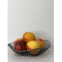 Кошик для фруктів Напівхвиль ART 25*24*6 см сірий мармур 1027
