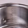 Кастрюля 5,1 л из нержавеющей стали с крышкой и полыми ручками Kamille KM-5622S