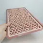 Сушка для склянок пластикова 42 * 24 * 1 см рожева Bursev 1135 08